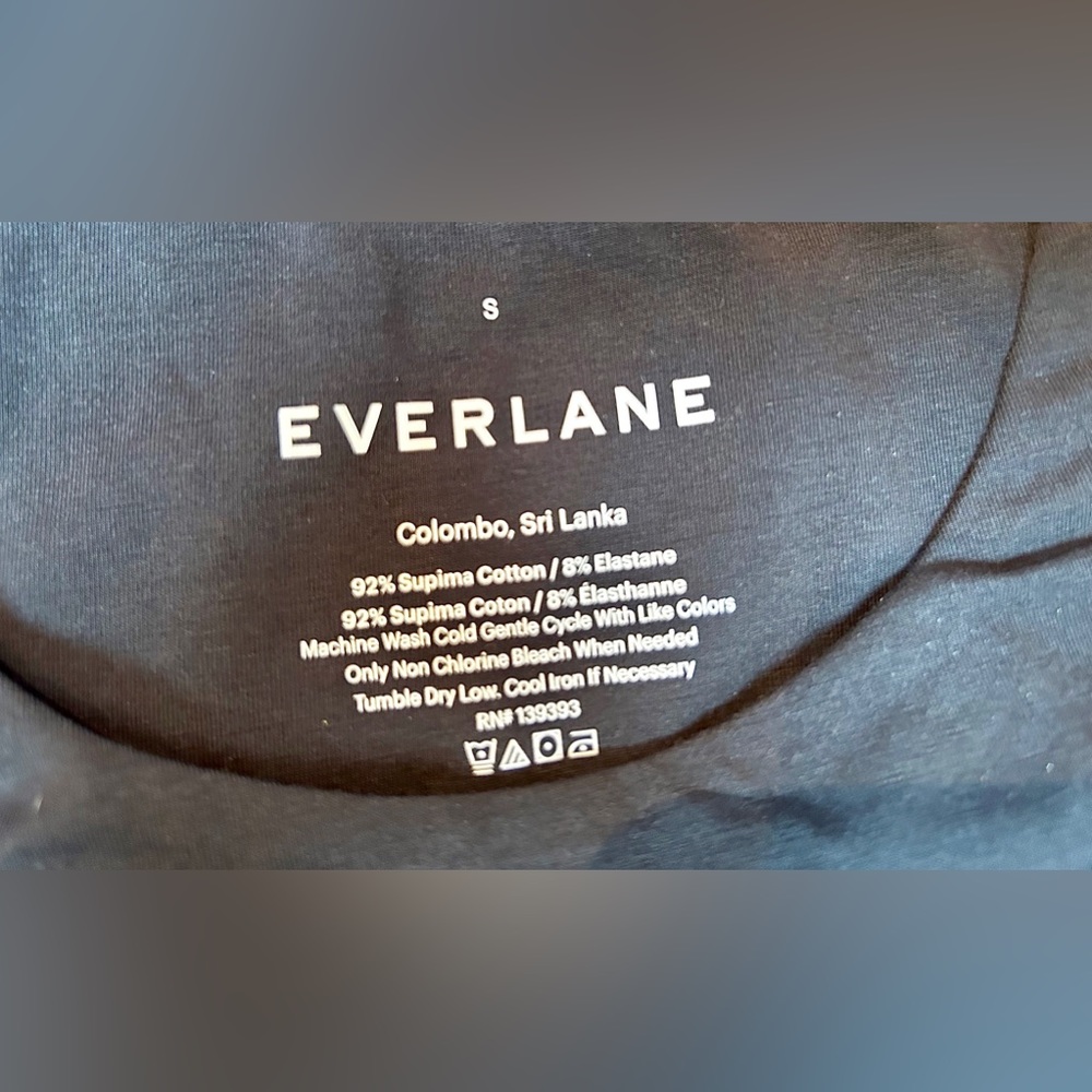 NWT Everlane Black Sleeveless Supima Cotton Cutaway Tank Bodysuit Thong, Small - Picture 11 of 13